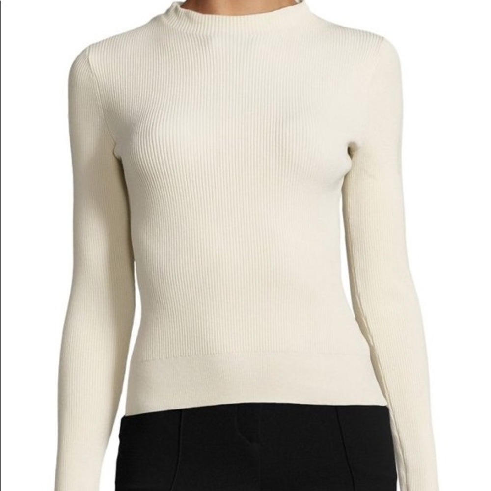 THEORY Emid Kb Prosecco Rib-Knit Top NWT